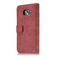 Galaxy S7 Edge Case, Aroko Wallet Case Classic for Galaxy S7 Edge Brown PU Leather Slim Stand Case Cover (Blue) N10