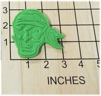 Pirate Shaped Fondant Cookie Cutter and Stamp #1142