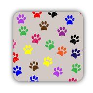 Generic Shock Proof Coaster Made By Mdf Print Dog Paw N4