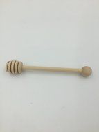 100- PACK 6" Wooden Honey Dippers , Portable Mini Jam Honey Dipper Stirring Rod Wooden Muddler Honey Stick N4