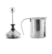 Xgunion Stainless Steel Milk Frother Cappuccino Coffee Frother Double Froth Pump (400ml) N4