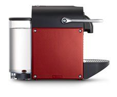 Nespresso D60 Pixie Dark Red Espresso Machine With Aeroccino Plus Milk Frother N5