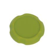 Stainless Steel Tea Infuser Strainer with Green Silicone Leaf Lid (1) by Generic N5