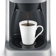 Stainless Steel Grind Control Coffee Maker, Programmable, Adjustable Brew Strength, Clock Display, Silver