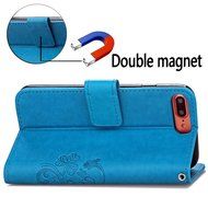 iPhone 7 Plus Case, iPhone 7 Plus Wallet Case,PHEZEN Cute Bear Don't Touch My Phone Design PU Leather Wallet Case... N51