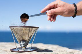 LIMITED OFFER Pour Over Coffee Filter - Stainless Steel SPOON - Cone Dripper - Aeropress Coffee Maker Compatible... N4