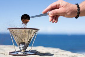 LIMITED OFFER Pour Over Coffee Filter - Stainless Steel SPOON - Cone Dripper - Aeropress Coffee Maker Compatible... N5