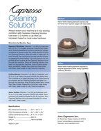 Capresso 640.13 Cleaning Solution 3 packets 1 oz (28g) N4