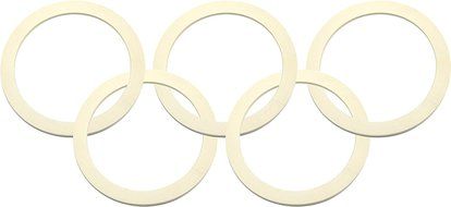 Bialetti: Gasket Replacement for 18-Cup Mokas (Pack of 5) [ Italian Import ]