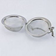 UCEC Practical Stainless Steel Spoon Sphere Spice Strainer Squeeze Filter Tea Ball Mesh Infuser (6.6cm) N6