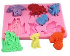 Cat Assortment 7 Cavity Silicone Mold for Fondant, Gum Paste, Chocolate, Crafts N2