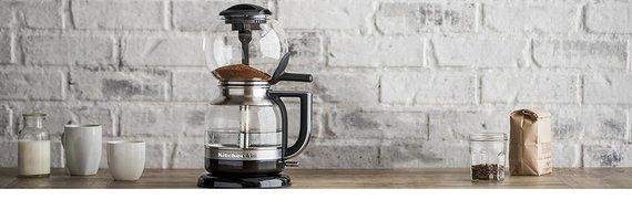 KitchenAid KCM0812OB Siphon Coffee Brewer, Onyx Black N3