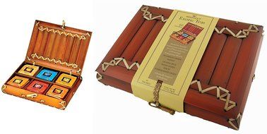 Bentley's Royal Authentic Bamboo Tea Chest, 60-Count Box