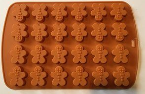 Silicone Cupcake Mold Gingerbread Theme