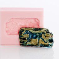 Horse Silicone Mold Make Your Own Western Chocolate, Fondant, Candy, Mints, Resin, Clay, Flexible and Easy to... N3