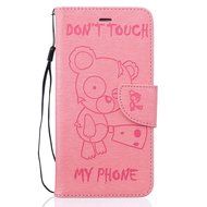 iPhone 7 Plus Case, iPhone 7 Plus Wallet Case,PHEZEN Cute Bear Don't Touch My Phone Design PU Leather Wallet Case... N54