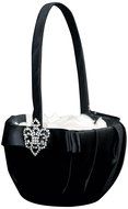 Weddingstar Beverly Clark The Crowned Jewel Flower Girl Basket, Black