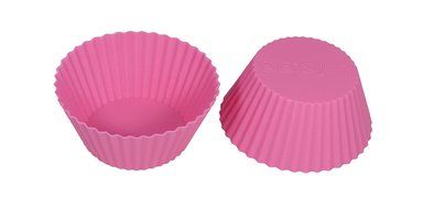 Bakerpan Silicone Standard Size Cupcake Holders, Cupcake Liners, Baking Cups, 24 Pack