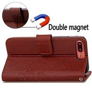 iPhone 7 Plus Case, iPhone 7 Plus Wallet Case,PHEZEN Cute Bear Don't Touch My Phone Design PU Leather Wallet Case... N63