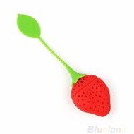 GOOTRADES Silicone Tea Leaf Strainer Herbal Spice Infuser Filter Strawberry Design (pack of 2) N6