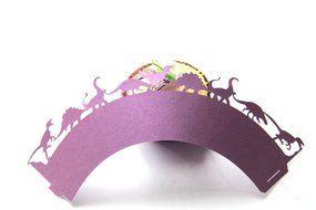 Kuke 24 pcs Jurassic Park Escaping Dinosaurs Laser Cut Cupcake Wrappers Cupcake Liners Muffin Container for Baby... N4