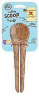 Talisman Designs Coffee Scoop & Clip, Solid Beechwood, Laser Etched Dog Collection N6