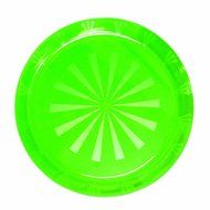Party Essentials Hard Plastic 12-Inch Round Serving Trays, Purple, 2Pk N16
