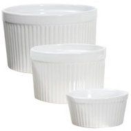 Royal Norfolk White Ceramic Ramekins, 3-ct. Packs N2