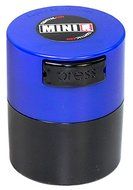 Minivac TV1-SDB - 10g to 30 gram Vacuum Sealed Container Dk. Blue Cap & Black Body