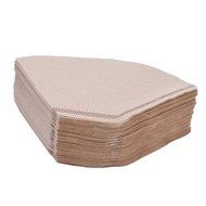 Natural Unbleached Coffee Disposable Filters Paper American-style Fan Shape 100PCS N3