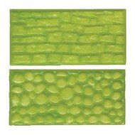 Sugarcraft Fondant-Impression Mat Set 2 Stone Wall and Cobblestone