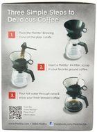 Melitta Coffee Maker, 6 Cup Pour-Over Brewer with Glass Carafe, 1-Count NewGY#583-4 6-DFG257366 N3