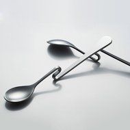 Dahlonega Stainless Steel Spoon Bending Hanging Cup Stainless Steel Coffee Spoon Bent Suspension Jam Spoon N4