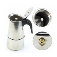 MAYMII 2 Cup/100ml Stainless Steel Moka Espresso Latte Percolator Stove Top Coffee Maker Pot N2