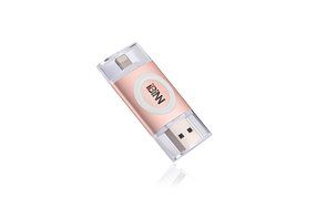 iPhone Flash Drive iBiNN 32GB USB 3.0 Lightning Extra Memory Storage for iPhone, iPad and iPod - Rose Gold Finish N2