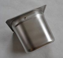 Stainless Coffee Machine Espresso Knock Box Flip Bang Recycle W Rubber Bar Large N2