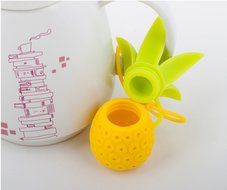 Silicone pineapple Design Loose Tea Leaf Strainer Herbal Spice Infuser Filter Tools N3