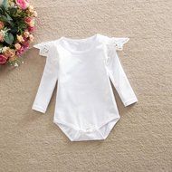 Jumpsuits,BeautyVan Toddler Baby Girl Solid Lace Long Sleeve Romper Jumpsuits Kid Clothes (12M, Navy) N10
