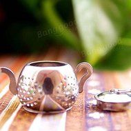 Saver Stainless Steel Teapot Shape Tea Leaf Infuser Spice Loose Strainer Herbal Filter