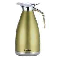 CUNEW 68-Ounce/ 2-liters Stainless Steel Double Wall Vacuum Insulated Carafe with Press Button Top, Thermal Carafes... N2