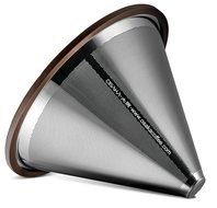 Osaka Stainless Steel Pour Over Cone Dripper, Reusable Coffee Filter for Osaka, Chemex, Hario, Carafes and More... N2