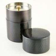 Japanese Copper Tin Turtle Shell Pattern Double Metal Lid N2