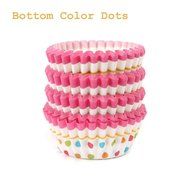 TXIN 100Pcs Paper Cake Cupcake Baking Muffin Box Cup Case Party Tray Cake Mold Decor (green) N5