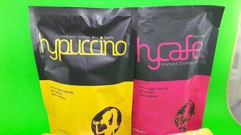 2 pack of Hycafe Cappuccino Instant Coffee Mix 15 in 1 Slimming Dietary Supplement Sugar Free Zero Calories N4