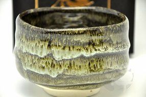 Japanese Mino Yaki ware Matcha Bowl Green Tea 11.5 / 11.5 / 8cm (4.5 / 4.5 / 3.1inch)[7346] N2