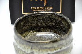 Japanese Mino Yaki ware Matcha Bowl Green Tea 11.5 / 11.5 / 8cm (4.5 / 4.5 / 3.1inch)[7346] N3