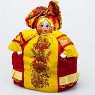 Tea Cozy Doll &quot;Khokhloma Barynya&quot; N2