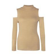 Women's Blouse,Laimeng Round neck Cotton blend Long Sleeve Knitted Pullover Sweater Slim Jumper Blouse (M, Black) N12