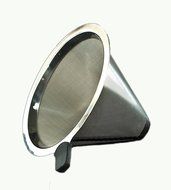 Large Pour Over Coffee Carafe with Stainless Steel Reusable Filter by "Pour D' Cafe" N6