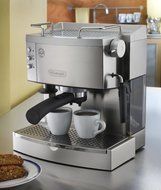 DeLonghi EC702 15-Bar-Pump Espresso Maker, Stainless N2